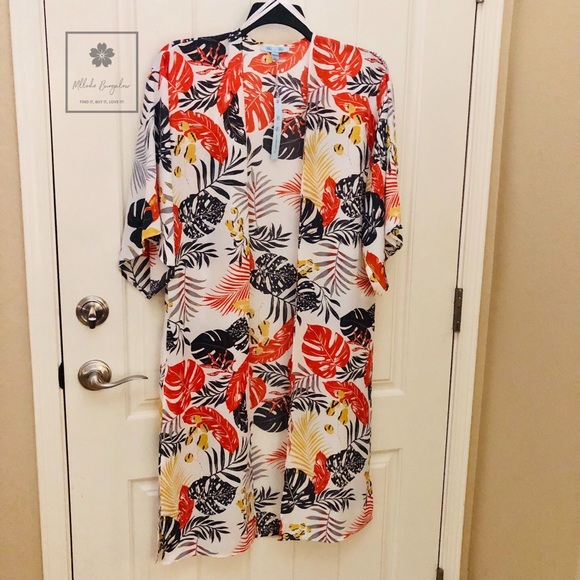 She + Sky Other - She + Sky - Tropical Kimono Cover Up